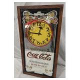 Coca-Cola mirror wall clock. Doesn