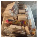 Assortment of candles and party squawker blowouts