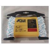 Blue Hawk diamond braid poly rope 60 lb. 75 ft