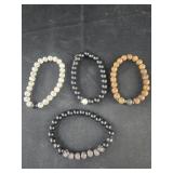 4 Beaded Bracelets
