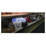 XL Shelf Lot - air mattress, watches, art, home