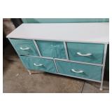 5-drawer cloth dresser. Missing 1 handle 39 x 25