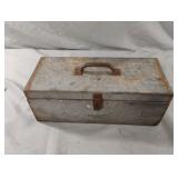 Metal tool box with contents