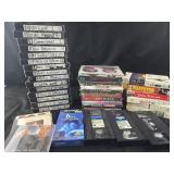 VHS and DVD Movies and 3 CD