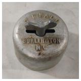 Vintage T R Hall Butter Mold Burlington NC