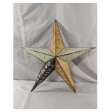 Metal Family-Faith star 23 1/2 x 23