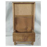 Wood Washboard Wall Hanging Holder