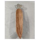 Wood & Pewter Carrot shaped Tray