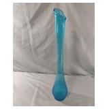 Hobnail Swung Glass Vase