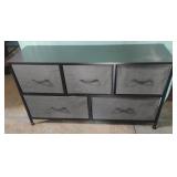 5-drawer cloth dresser 39 1/2 x 22 x 12