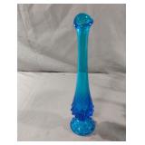 Vintage Fenton Art Glass Blue Hobnail Swung