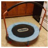 Little Tikes trampoline with safety handle bar