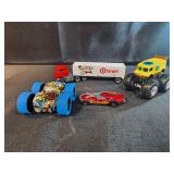 SpongeBob truck, hotwheels nitro car, graffiti