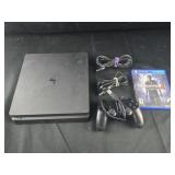 PS4 with 1 Controller, power cord, HDMI cord, a