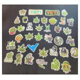 Yeti stickers and weed stickers