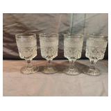 Anchor Hocking Wexford clear pressed-glass