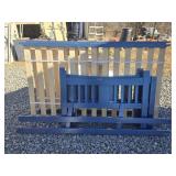 Blue Bunk Beds - needs hardware, no ladder