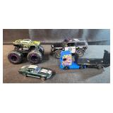 Monster truck, police truck, hot wheels