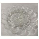 Vintage Indiana Glass Clear Hobnail Deviled Egg