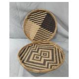 Round Woven Basket Wall Hanging Tray Wall Decor.