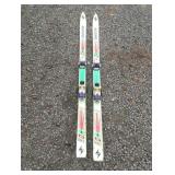 Blizzard Titanal snow skis with poles