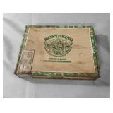 Vintage Montesino cigar wood box