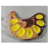 Style-Eyes by Baum Bros Red Check Rooster ceramic