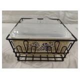 Vintage Pyrex "Homestead" loaf pan and 2 space