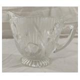 Vintage Jeanette Glass Iris Herringbone Creamer