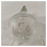 Vintage Jeanette Glass Iris Herringbone covered