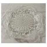 Vintage AVON Clear Pressed Glass Butter Dish