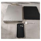 Clip board, tablet and phone cases and a phone