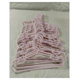 Pink childrens hangers. 25 hangers