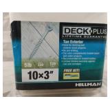 Tan Exterior screws 10 x 3. Partial box