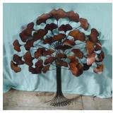 Metal tree wall decor copper color 35 x 30