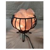 Rock salt lamp. Works