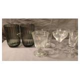 Drinking and wine glasses