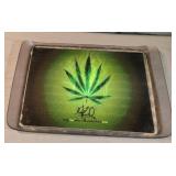 Plastic rolling tray 10 3/4 x 7 1/2