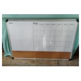 Dry erase calendar board 36 x 24