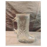 Vintage Made in Mexico Clear Glass Embossed