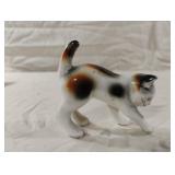 Vintage ceramic miniature calico cat