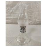 Vintage Lamplight Farms Oil Lamp Crystal Glass 9"