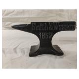 Miniature cast iron Smith & Wesson advertising