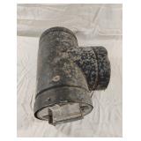 6" VP Pellet Vent Pipe Tee with Tee Cap.