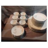 Queens Royal Fine China "Gray Rose" pattern. 28