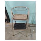 Vintage metal step stool