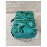 Colored pens case with colored pens and Sharpies