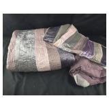 Queen Sized Bedspread, 2 Standard Shams, and D