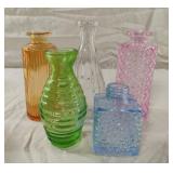 Decorative glass bottles up to 6"