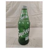 Sprite 1 liter green glass bottle with lid